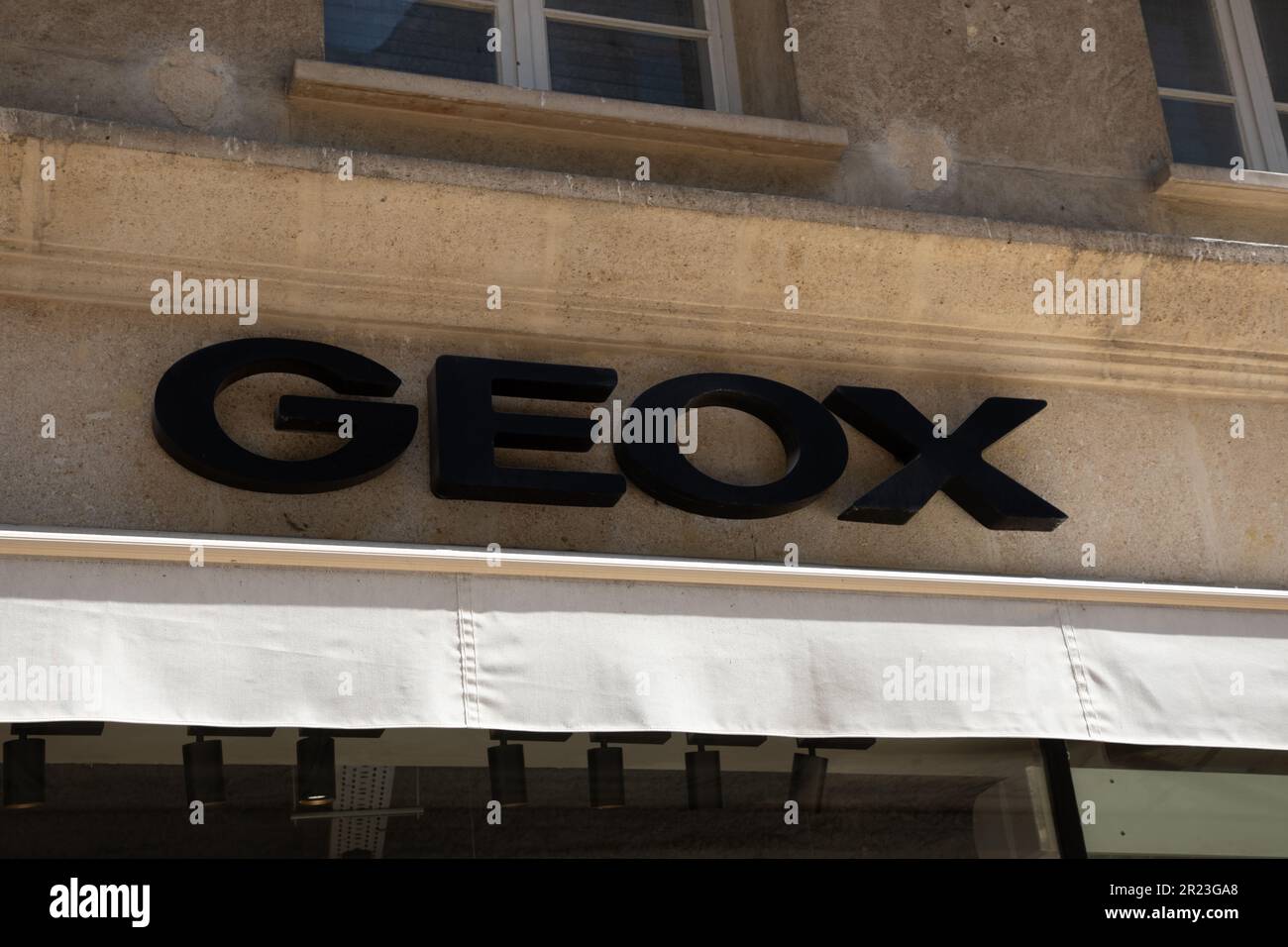 Geox sign hi-res stock photography and images - Alamy