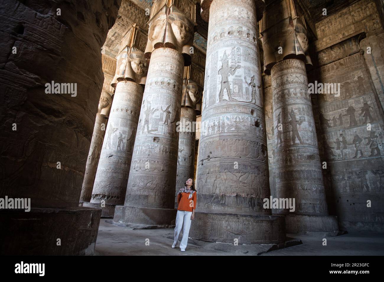 Dendera Temple in Egypt Stock Photo