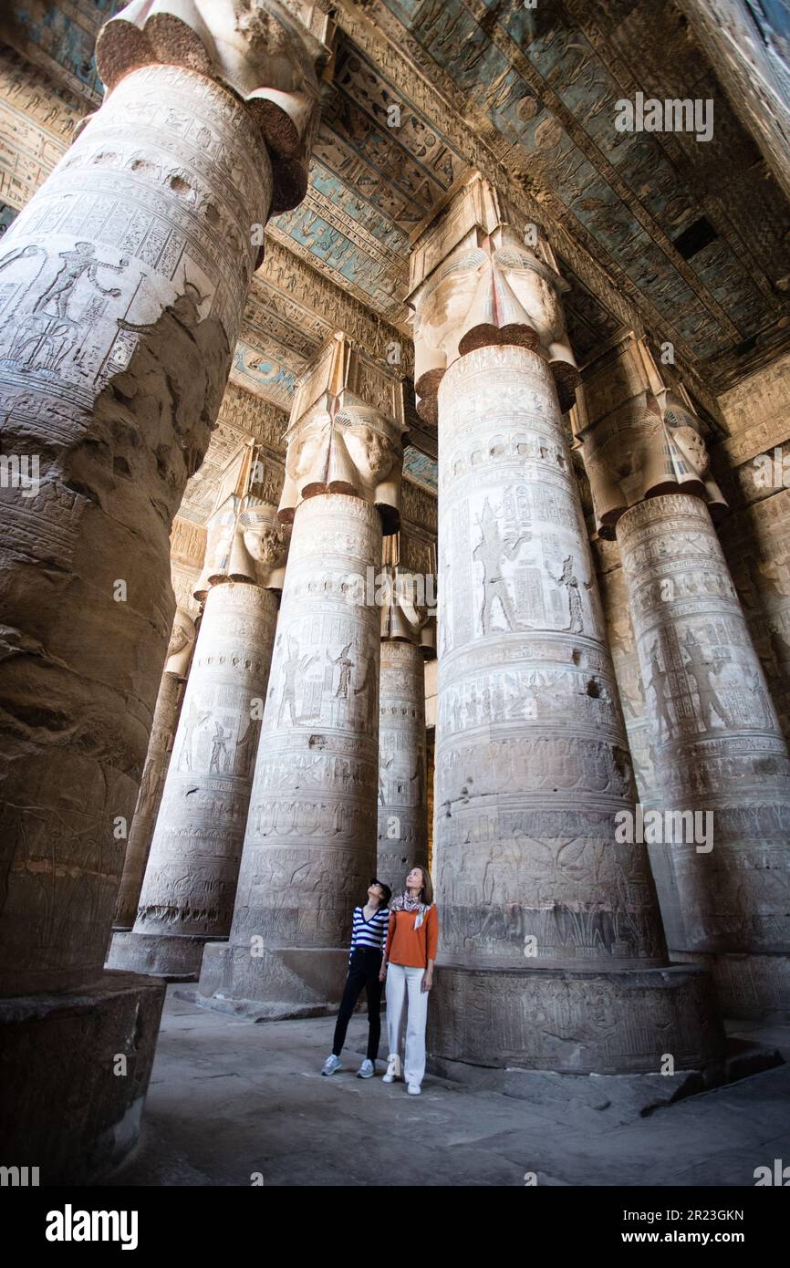 Dendera Temple in Egypt Stock Photo