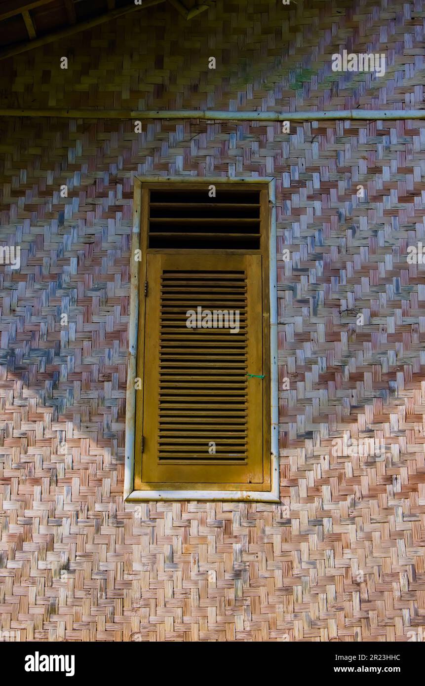 jakarta indonesia, 14 may 2023, Old country style windows on the wall