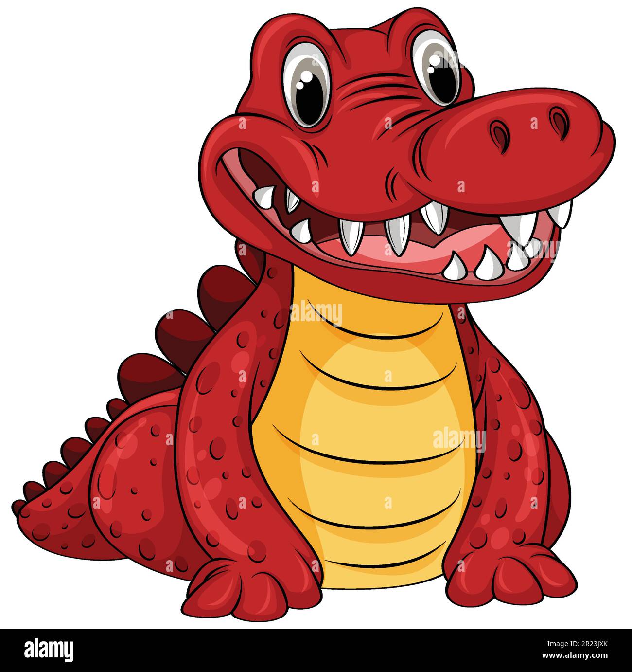 Cute Cartoon Crocodile Character illustration Stock Vector Image & Art Alamy