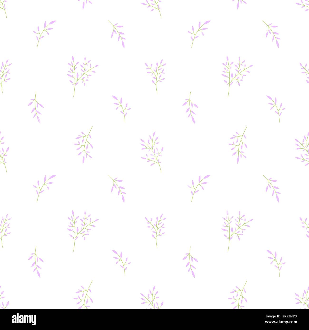 Grass steppe plant purple seamless pattern flat. Eragrostis spectabilis herb trendy light print infinite nature spring summer decoration furniture clothes tableware bedding interior web background Stock Vector
