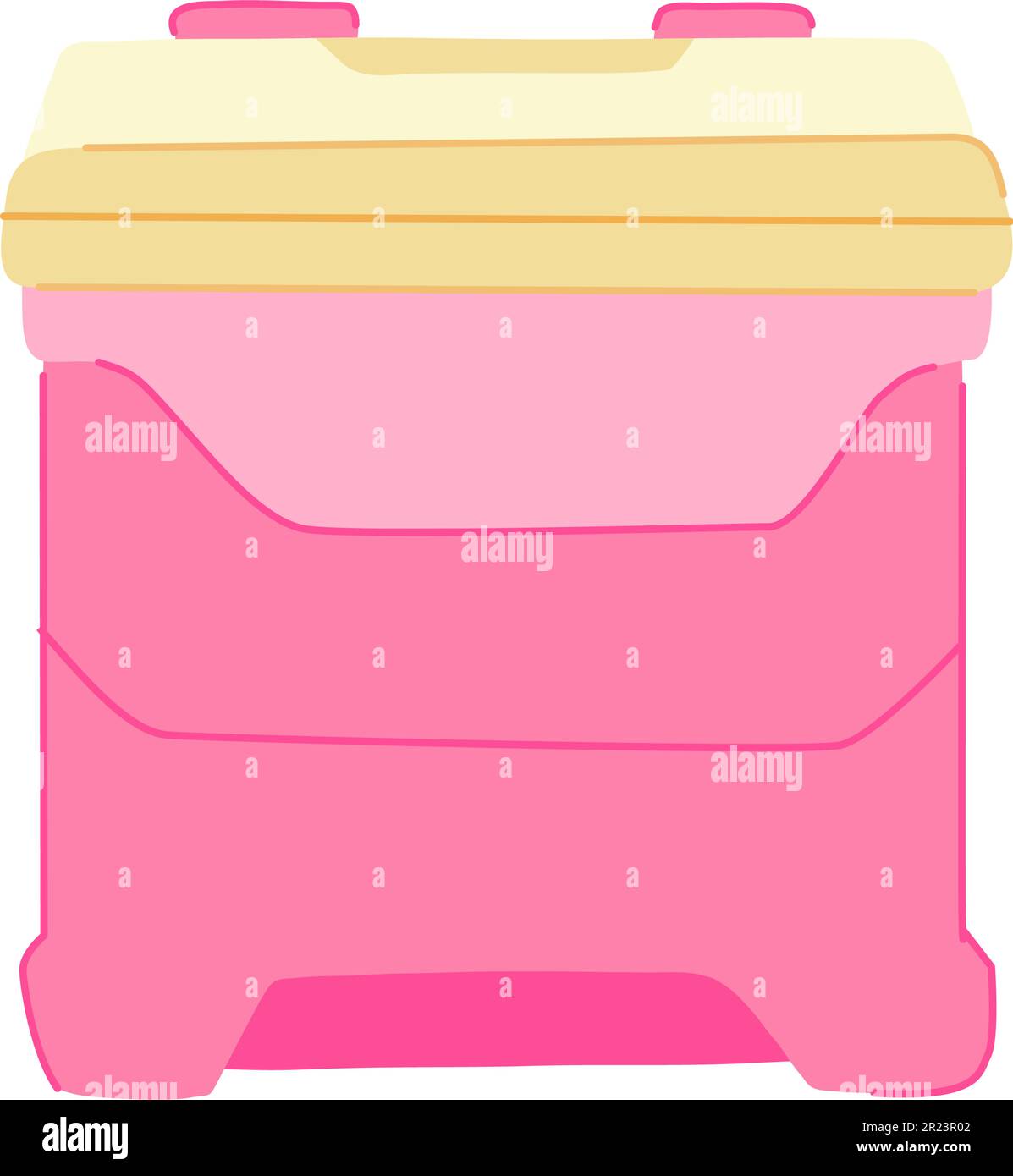 beverage cooler box cartoon vector illustration Stock Vector Image