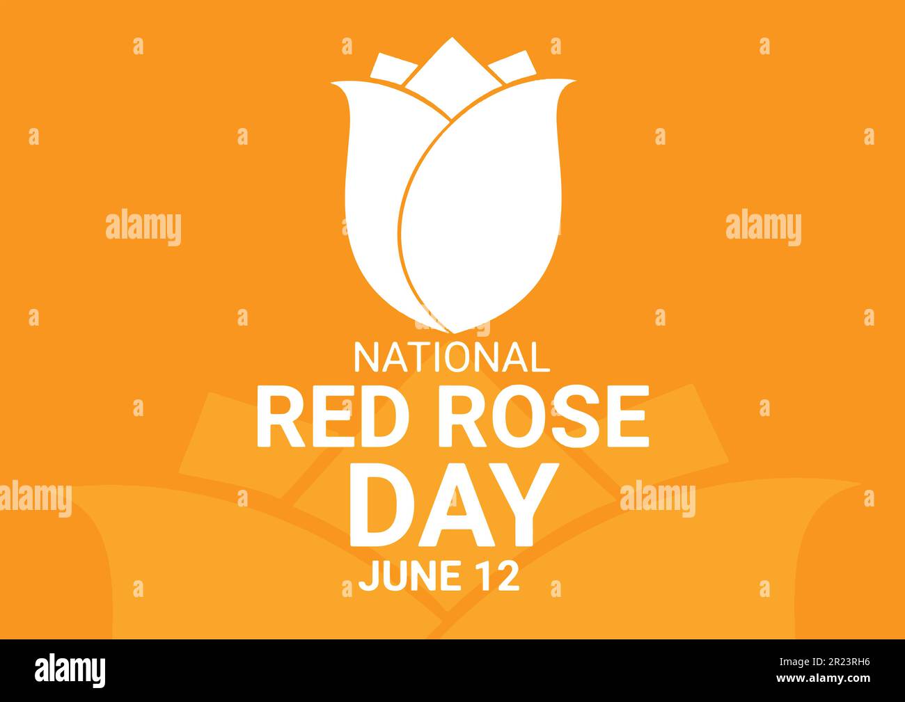 National Red Rose Day vector illustration. June 12. Holiday concept