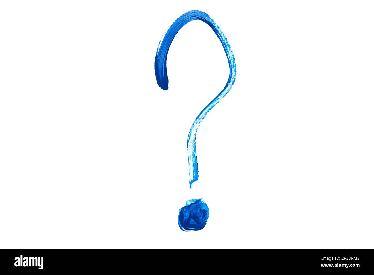 Blue question mark is painted in watercolor Stock Photo Alamy