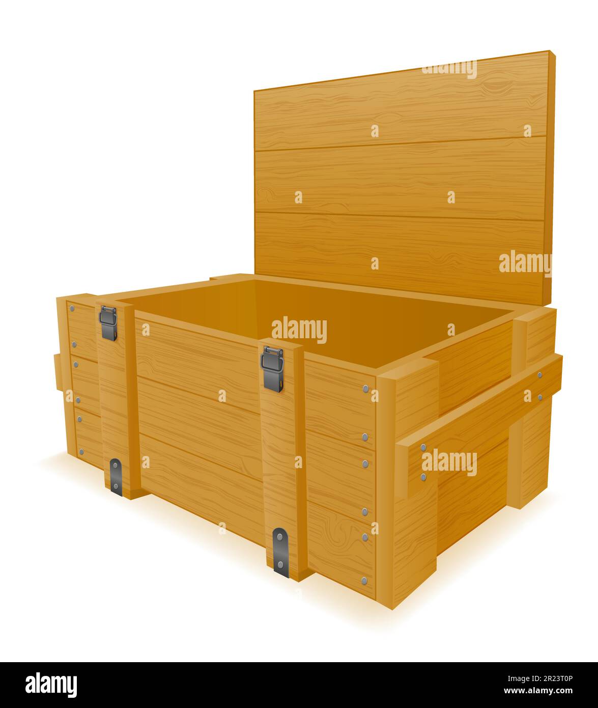 army wooden box for weapons and ammunition vector illustration isolated