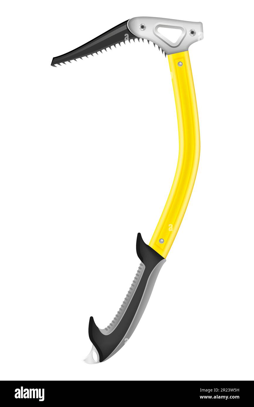 ice ax equipment for mountaineering vector illustration isolated on