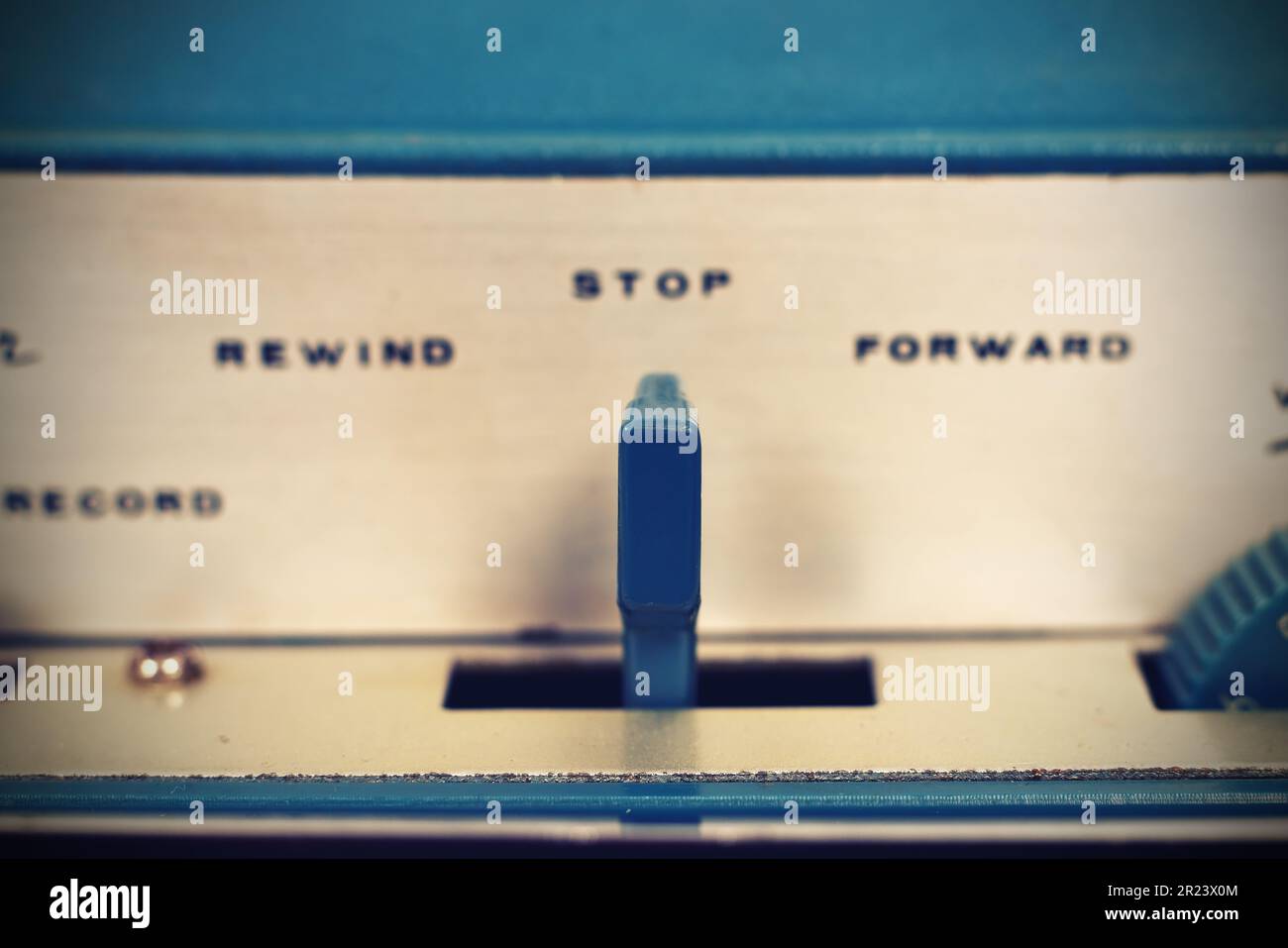 Remote control on reel tape recorder. Vintage effect Stock Photo Alamy