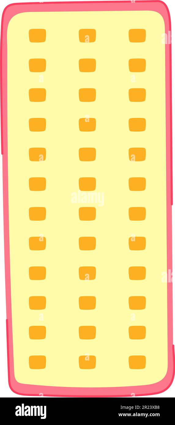 hiking sleeping pad cartoon vector illustration Stock Vector Image