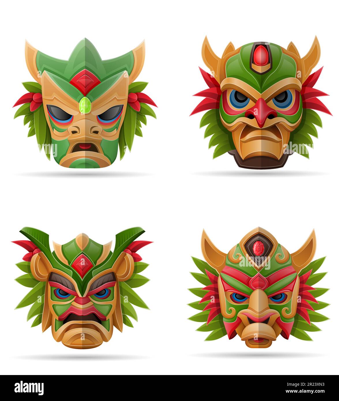 African wood mask Stock Vector Images - Page 2 - Alamy