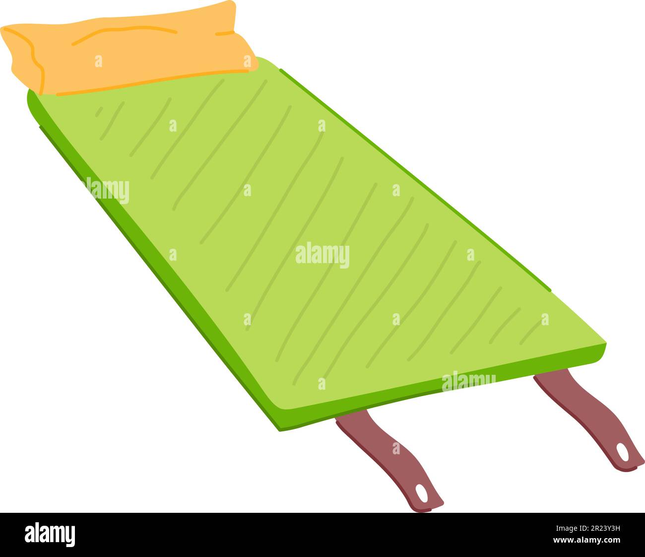 nature sleeping pad cartoon vector illustration Stock Vector Image