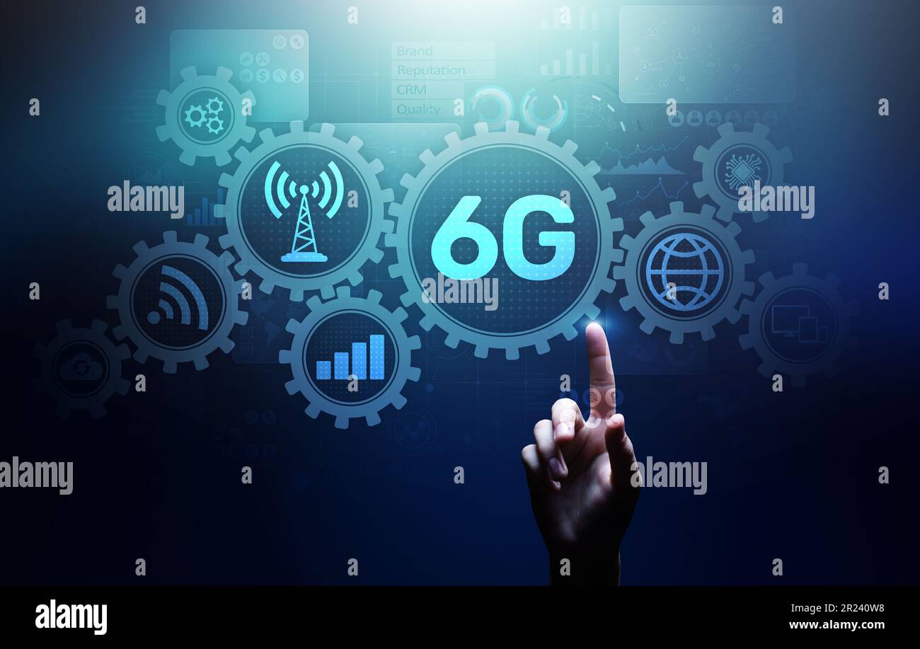 6g network technology hand hi-res stock photography and images - Alamy