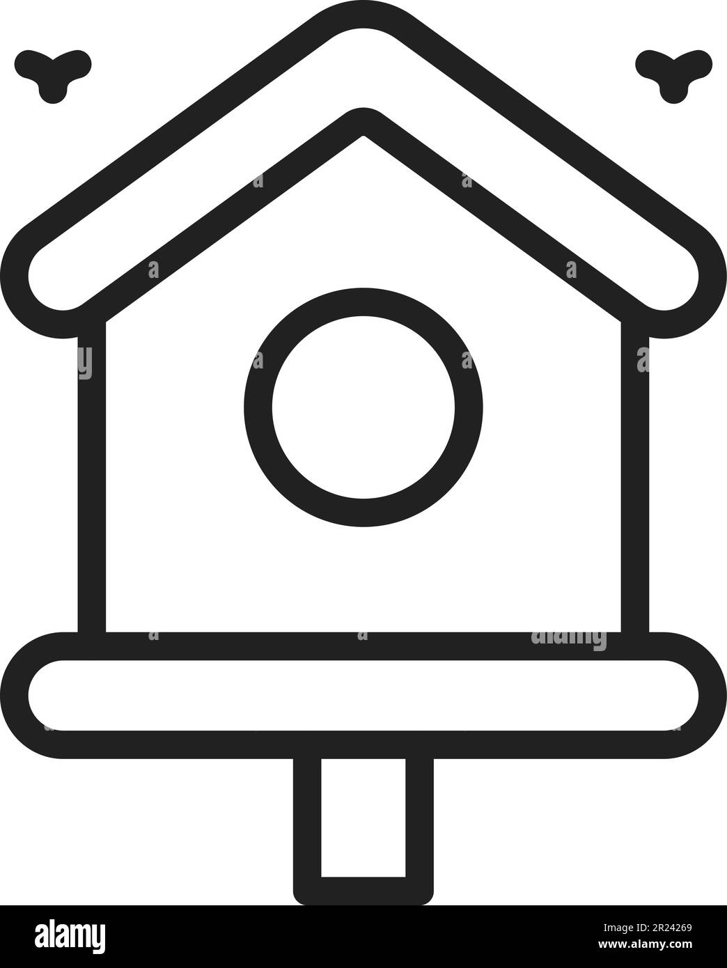 Bird House icon vector image Stock Vector Image & Art Alamy