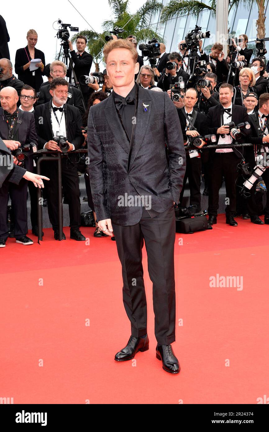 Matthias Schweighoefer attends the "Jeanne du Barry" Screening & opening ceremony red carpet at