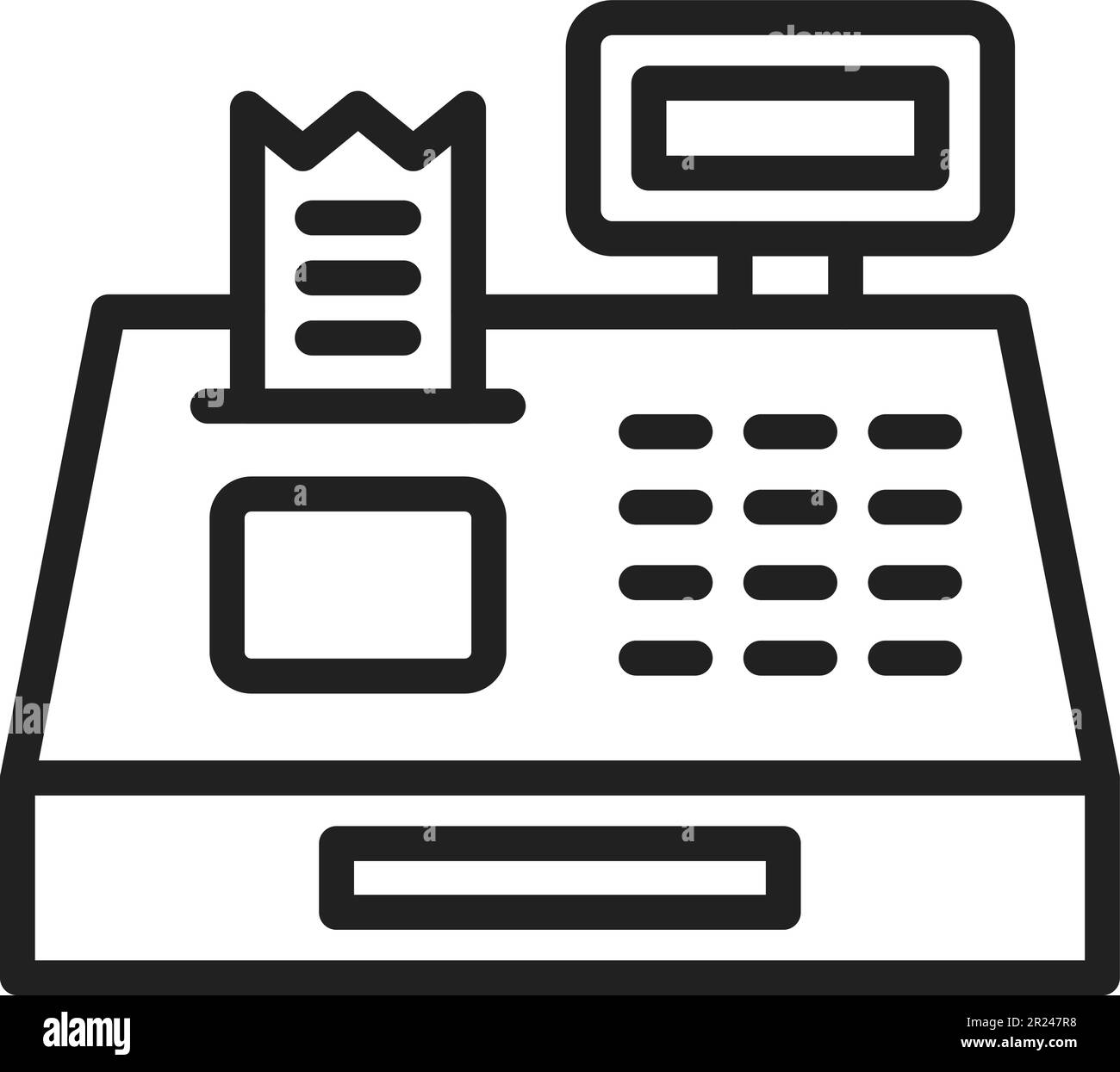 Cash Register icon vector image Stock Vector Image & Art Alamy