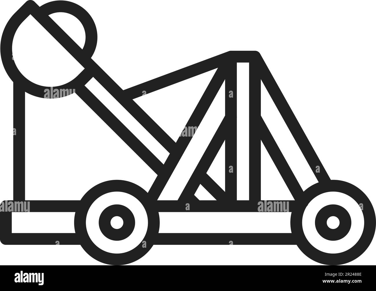 Catapult icon vector image Stock Vector Image & Art Alamy