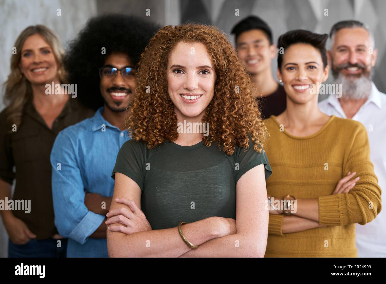 I have the best team behind me. Cropped portrait of a group of ...