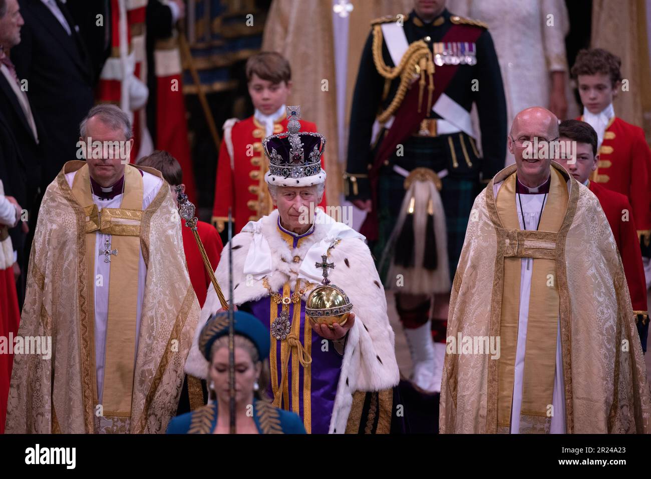 The Coronation of The King and Queen Consort inside Westminster Abbey. 06th May 2023