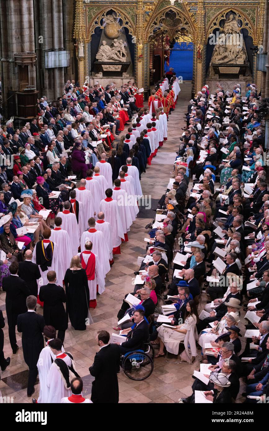 The Coronation of The King and Queen Consort inside Westminster Abbey. 06th May 2023