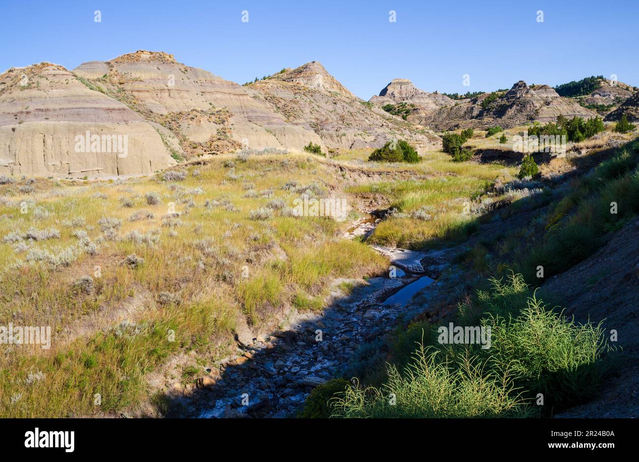 Makoshika State Park, Montana's Largest State Park Stock Photo