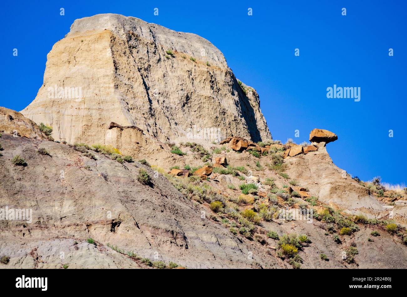 Makoshika State Park, Montana's Largest State Park Stock Photo