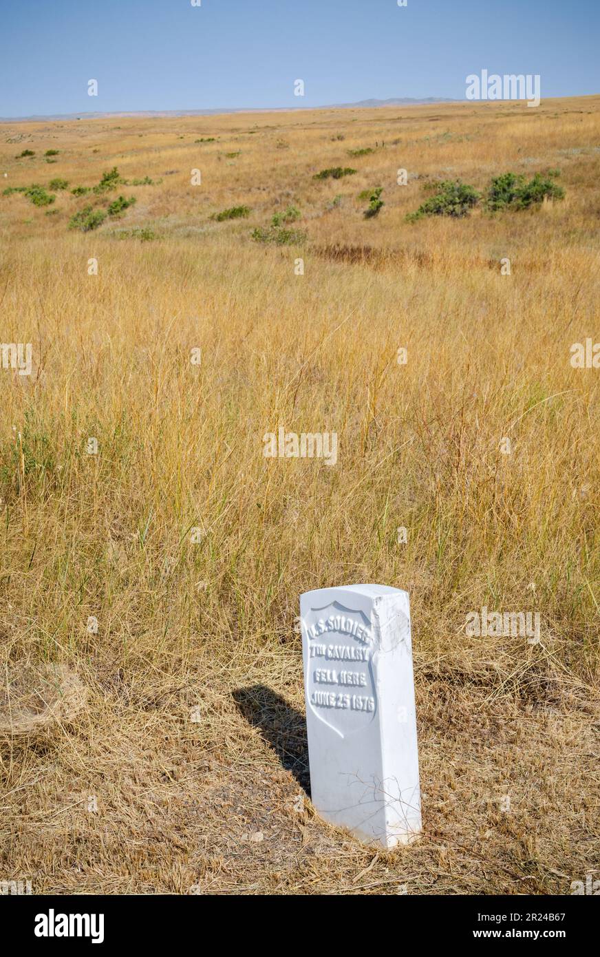 Little Bighorn Battlefield National Monument in Montana Stock Photo - Alamy