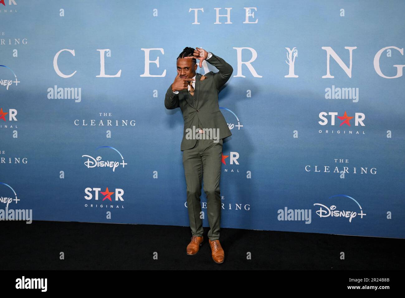 RasSamuel Welda'abzgi poses for a photograph on the red carpet