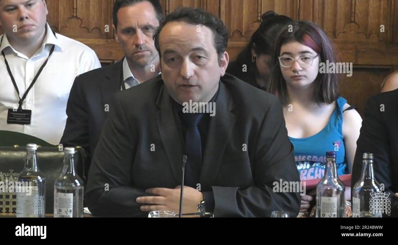 Republic chief executive Graham Smith answering questions in front of