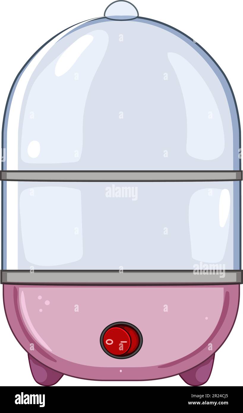 home egg cooker cartoon vector illustration Stock Vector Image & Art