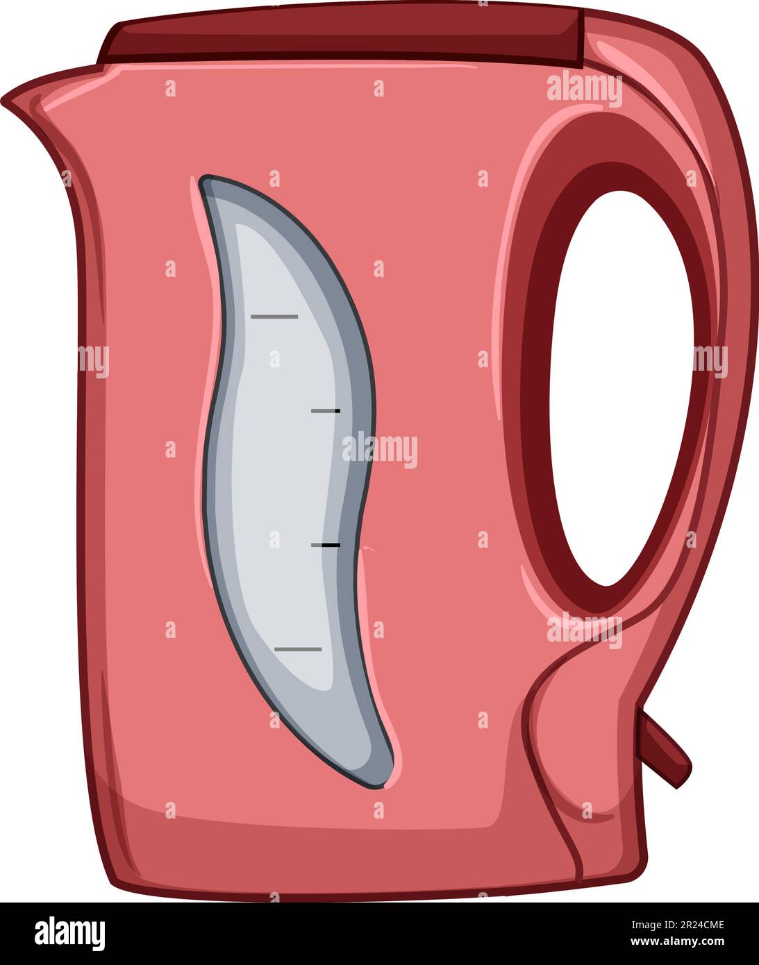 hot electric kettle cartoon vector illustration Stock Vector