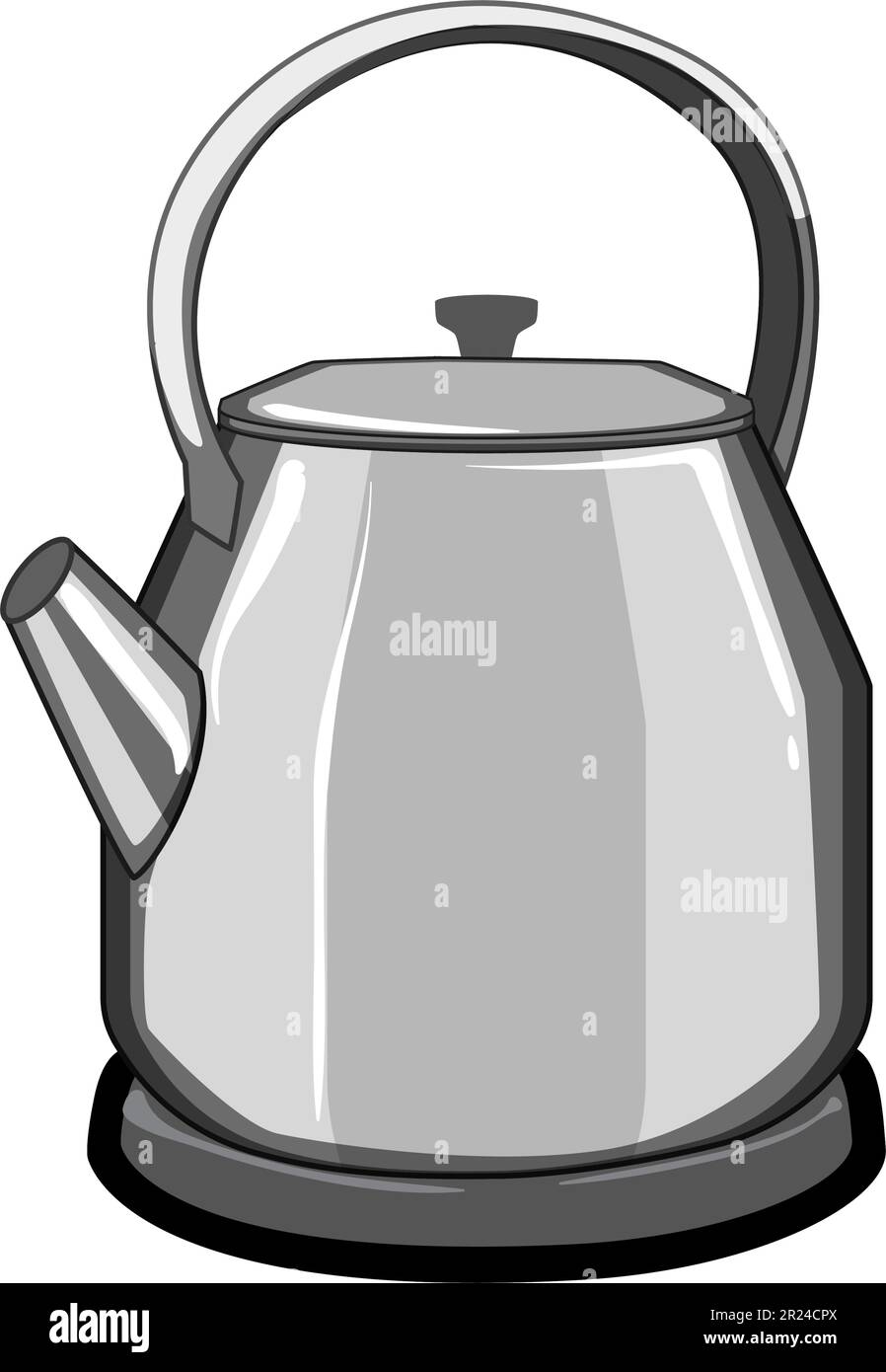 drink electric kettle cartoon vector illustration Stock Vector