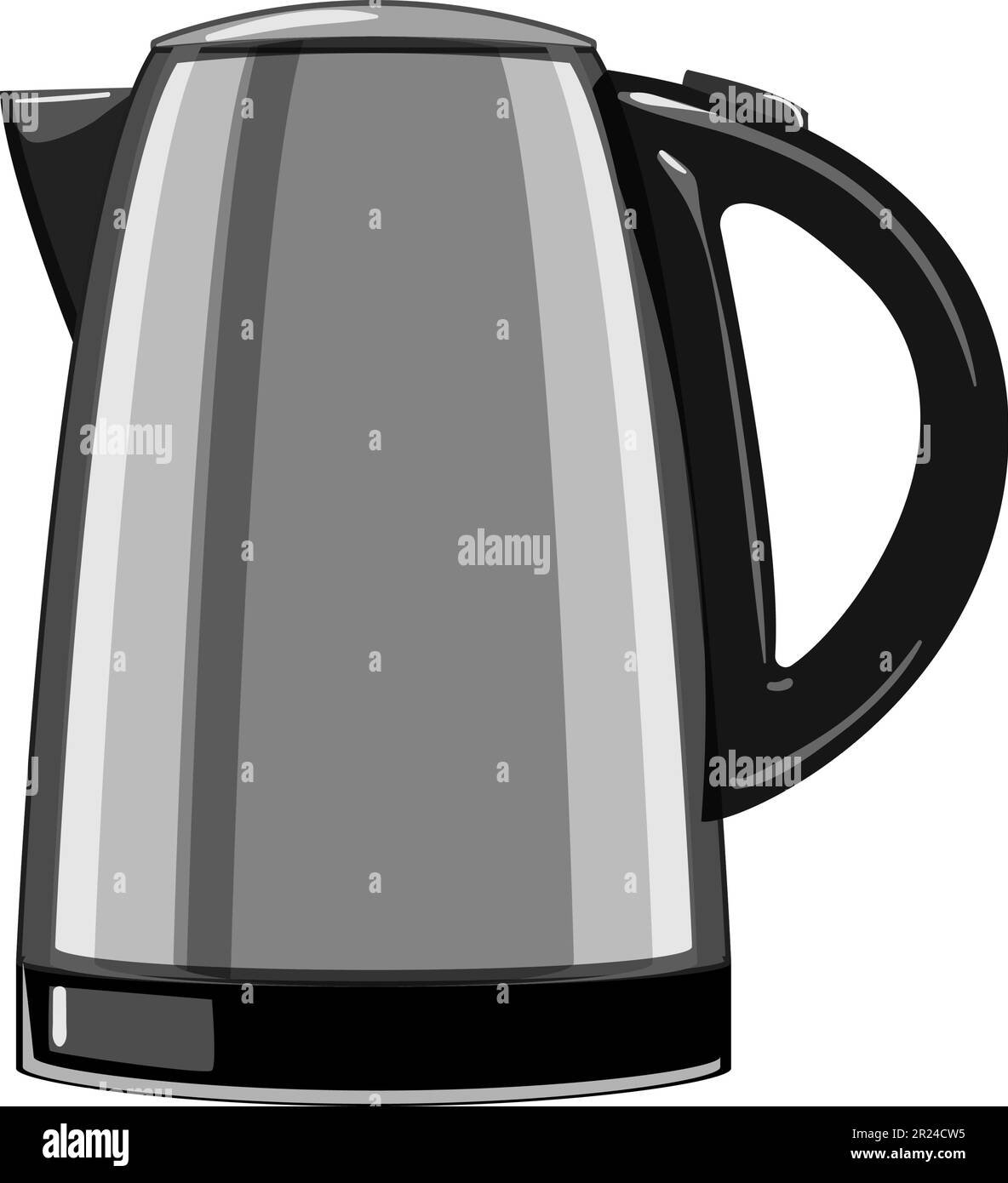 domestic electric kettle cartoon vector illustration Stock Vector