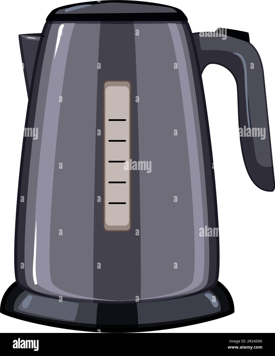 tea electric kettle cartoon vector illustration Stock Vector