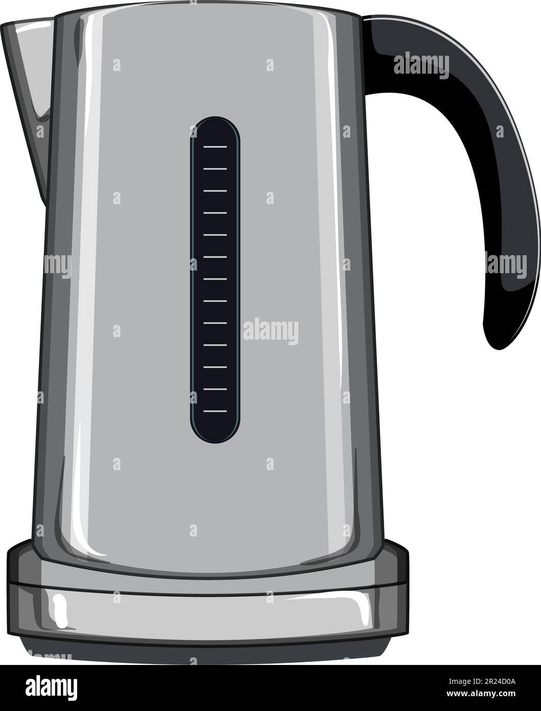 al electric kettle cartoon vector illustration Stock Vector