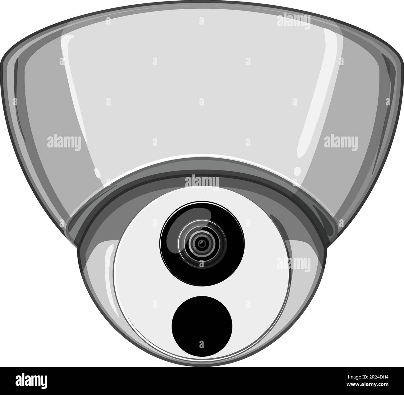 surveillance ip camera cartoon vector illustration Stock Vector Image