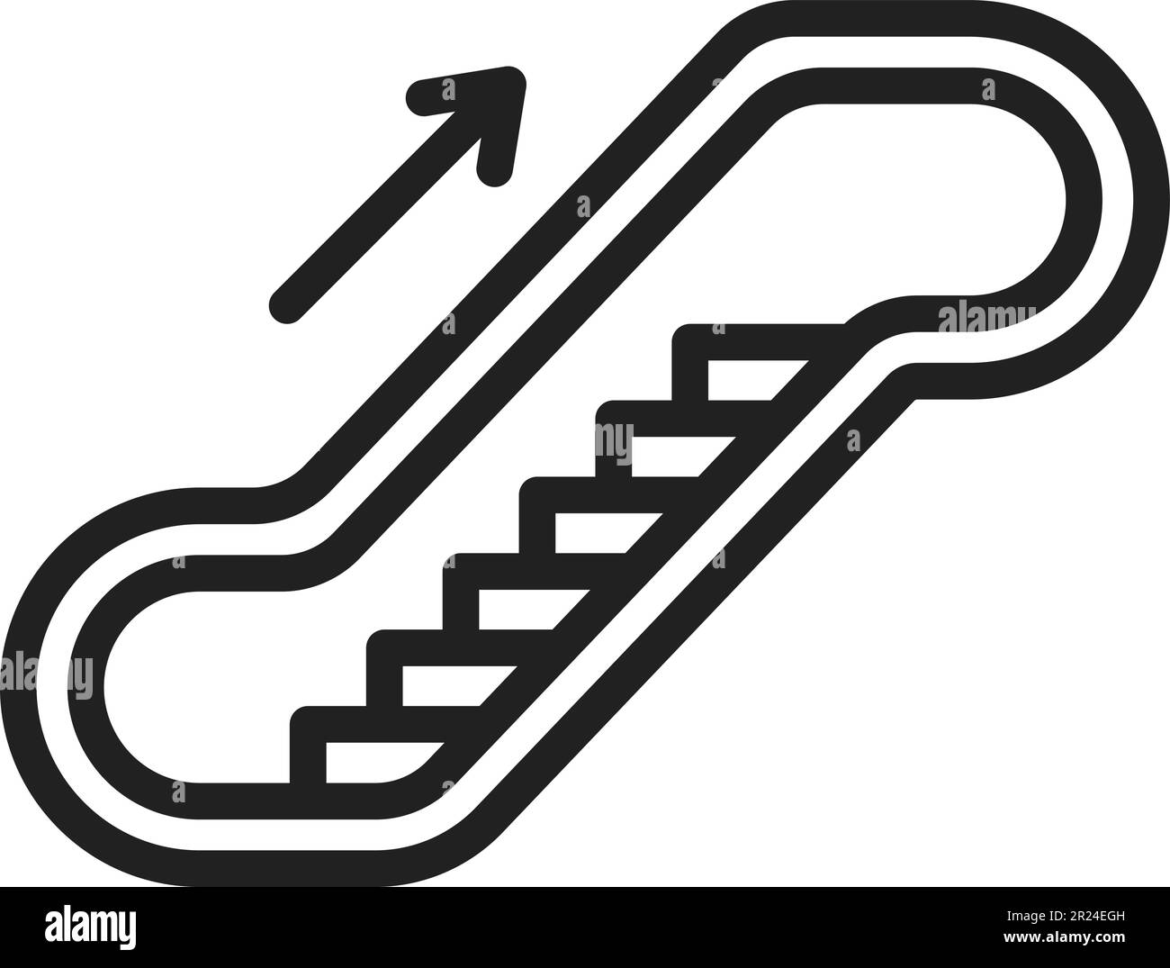 Escalator icon vector image. Suitable for mobile application web application and print media. Stock Vector