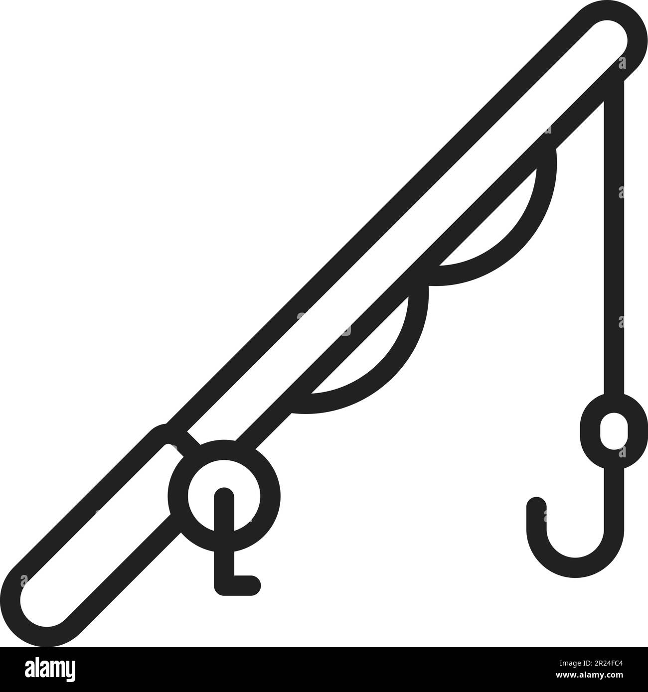 Fishing Rod icon vector image Stock Vector Image & Art - Alamy
