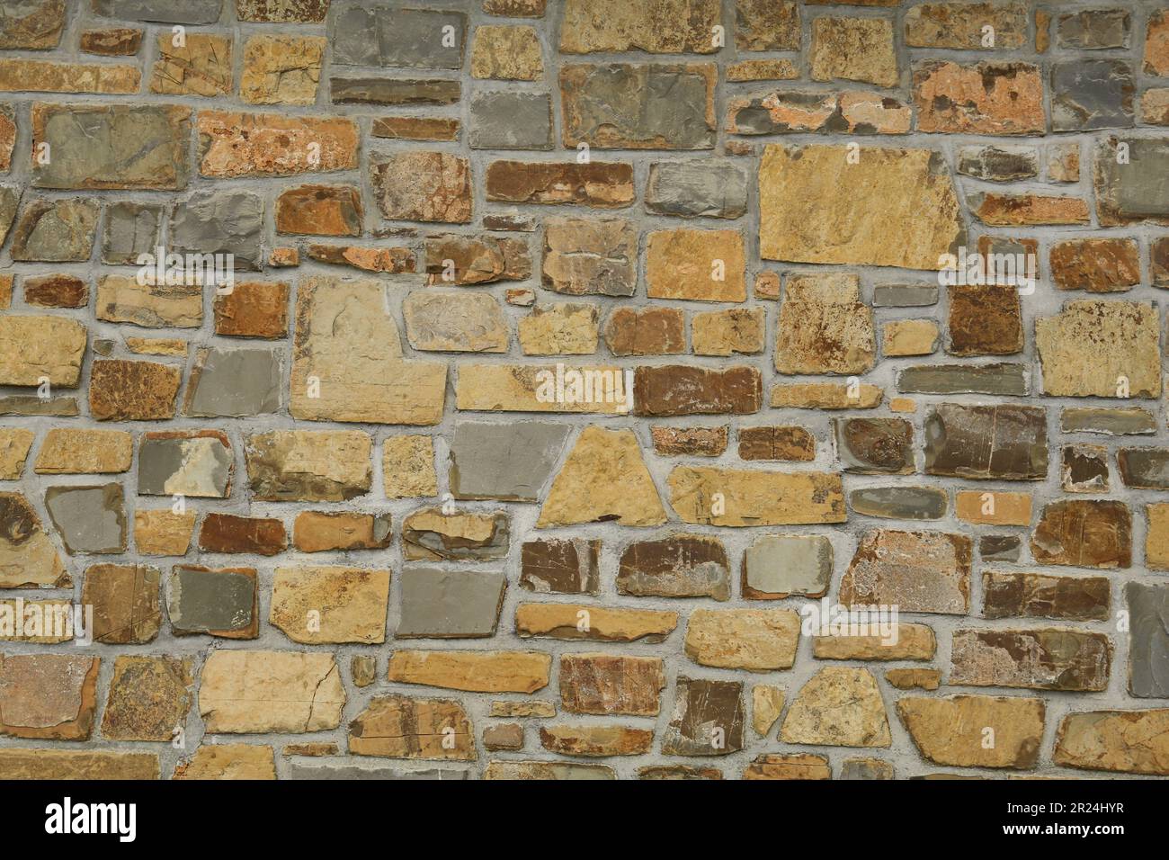 Beautiful stone wall made of bricks as background, closeup Stock Photo ...