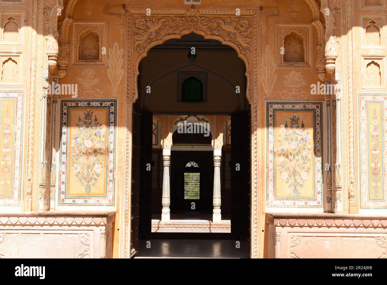 Madhavendra Bhavan inside Nahargarh fort, Jaipur, India. Stock Photo