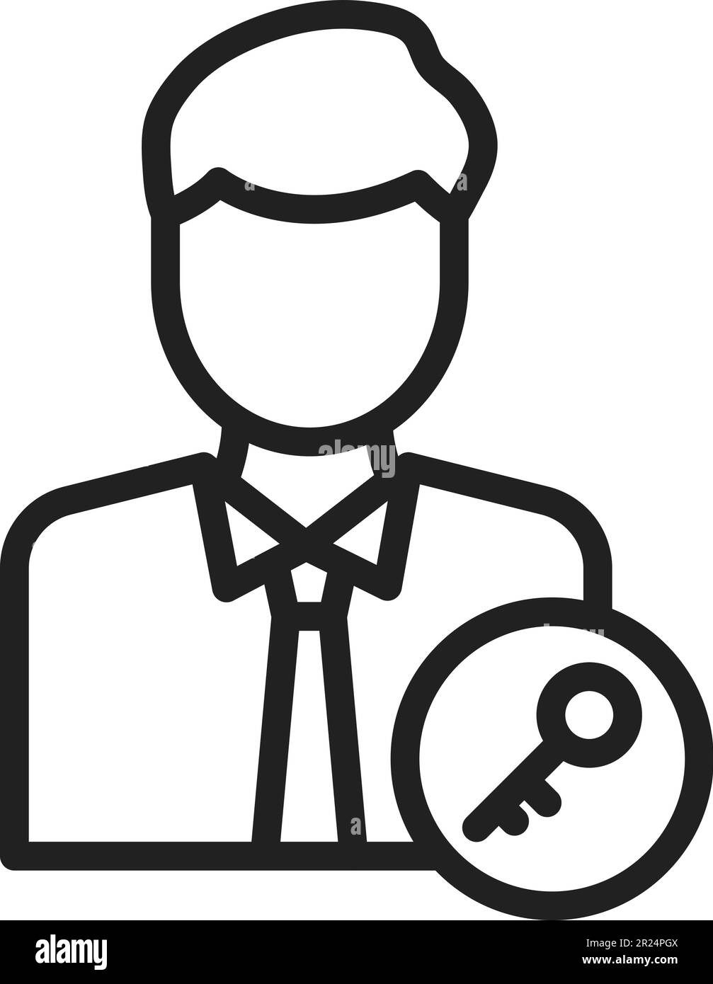 Key Person icon vector image Stock Vector Image & Art Alamy