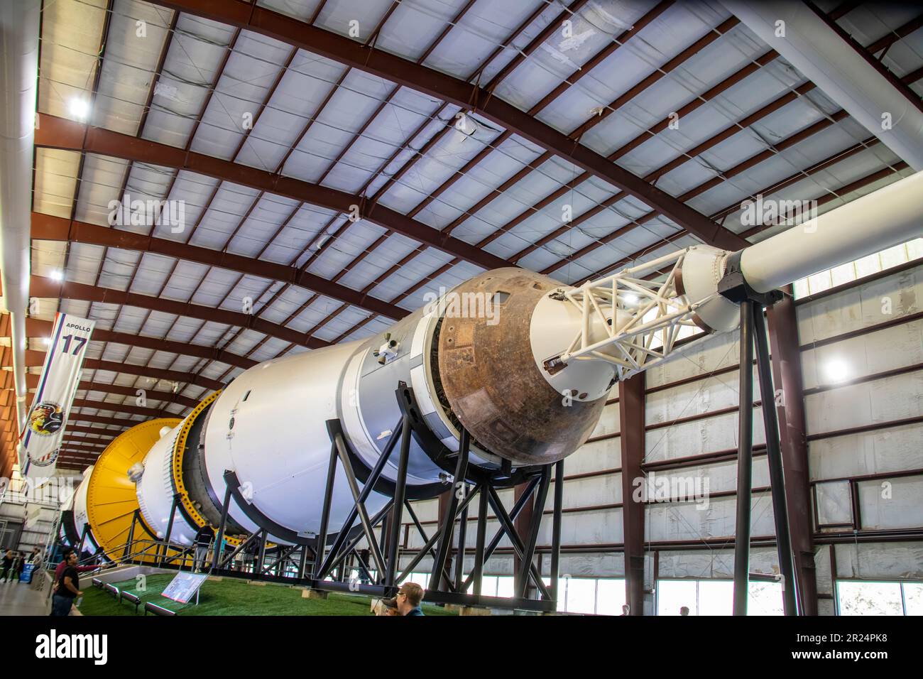 Houston USA 4th Feb 2023 Mighty and massive, the Saturn V rocket at