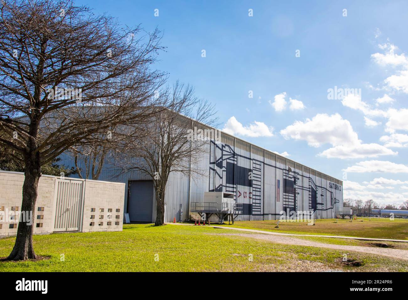 Houston USA 4th Feb 2023 The exhibition hall of Saturn V rocket