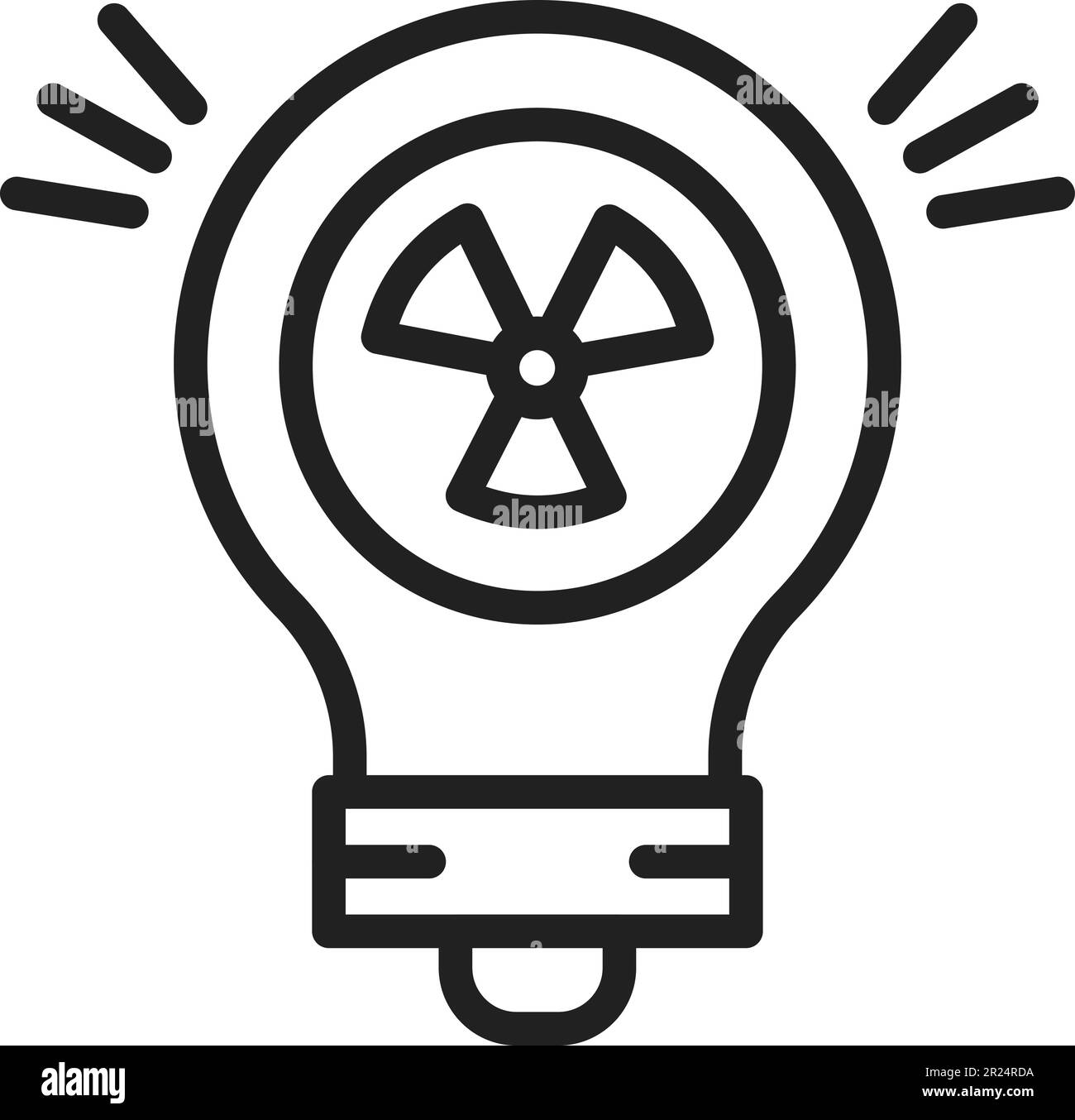 Light Bulb icon vector image Stock Vector Image & Art - Alamy