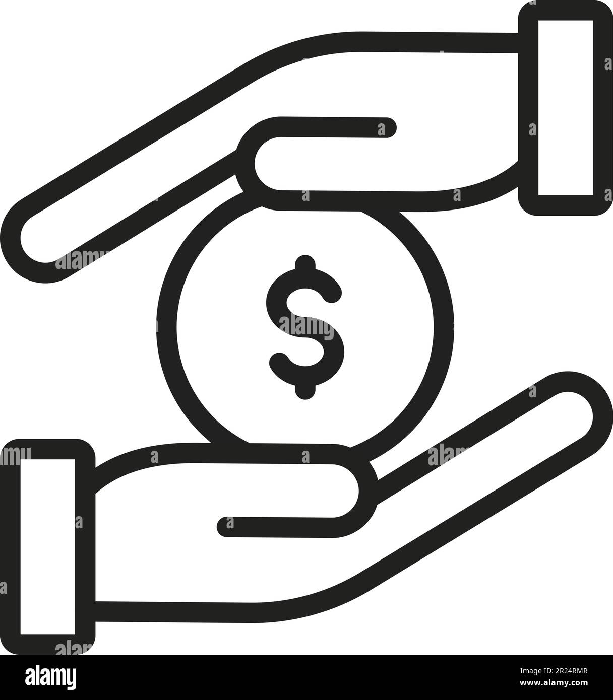 Loan icon vector image. Suitable for mobile application web application and print media. Stock Vector