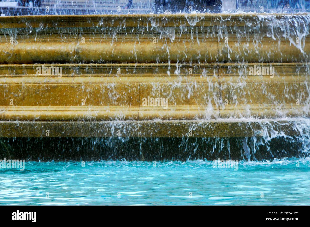 Fountains in Trafalgar Square London Stock Photo
