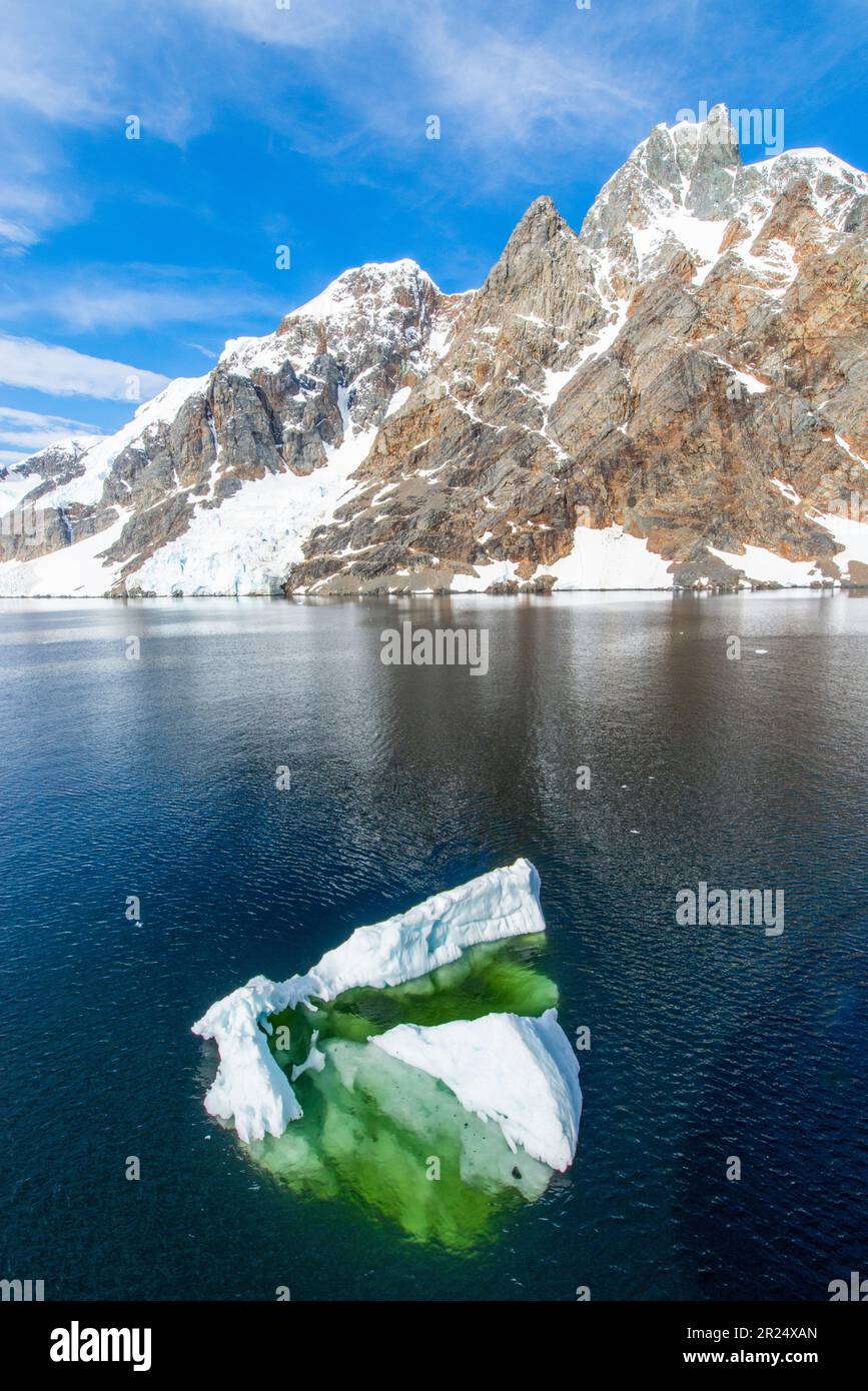 French Passage, Antarctica. Beautiful iceberg in the waters of the French Passage. Stock Photo