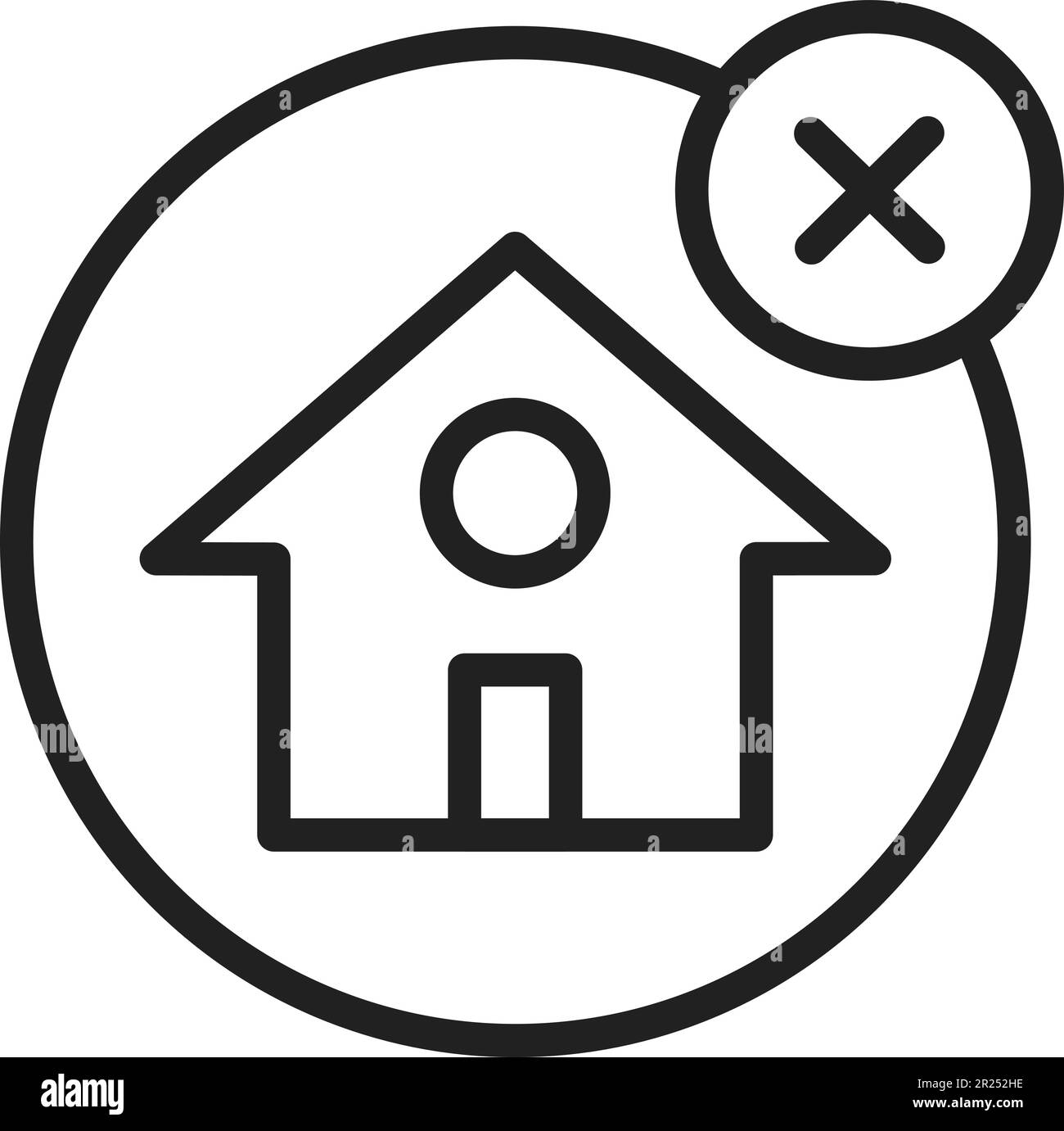 No House icon vector image Stock Vector Image & Art - Alamy