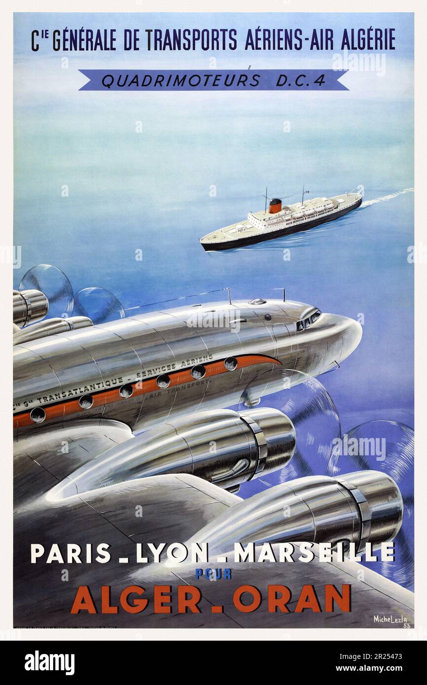 Air france poster hi-res stock photography and images - Alamy
