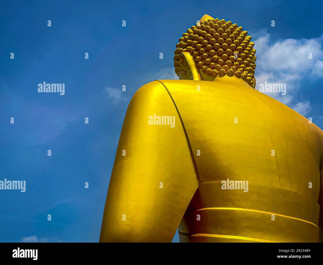 Unique Temple Wat Pak Nam Phasi Charoen in Bangkok, Thailand. Stock Photo