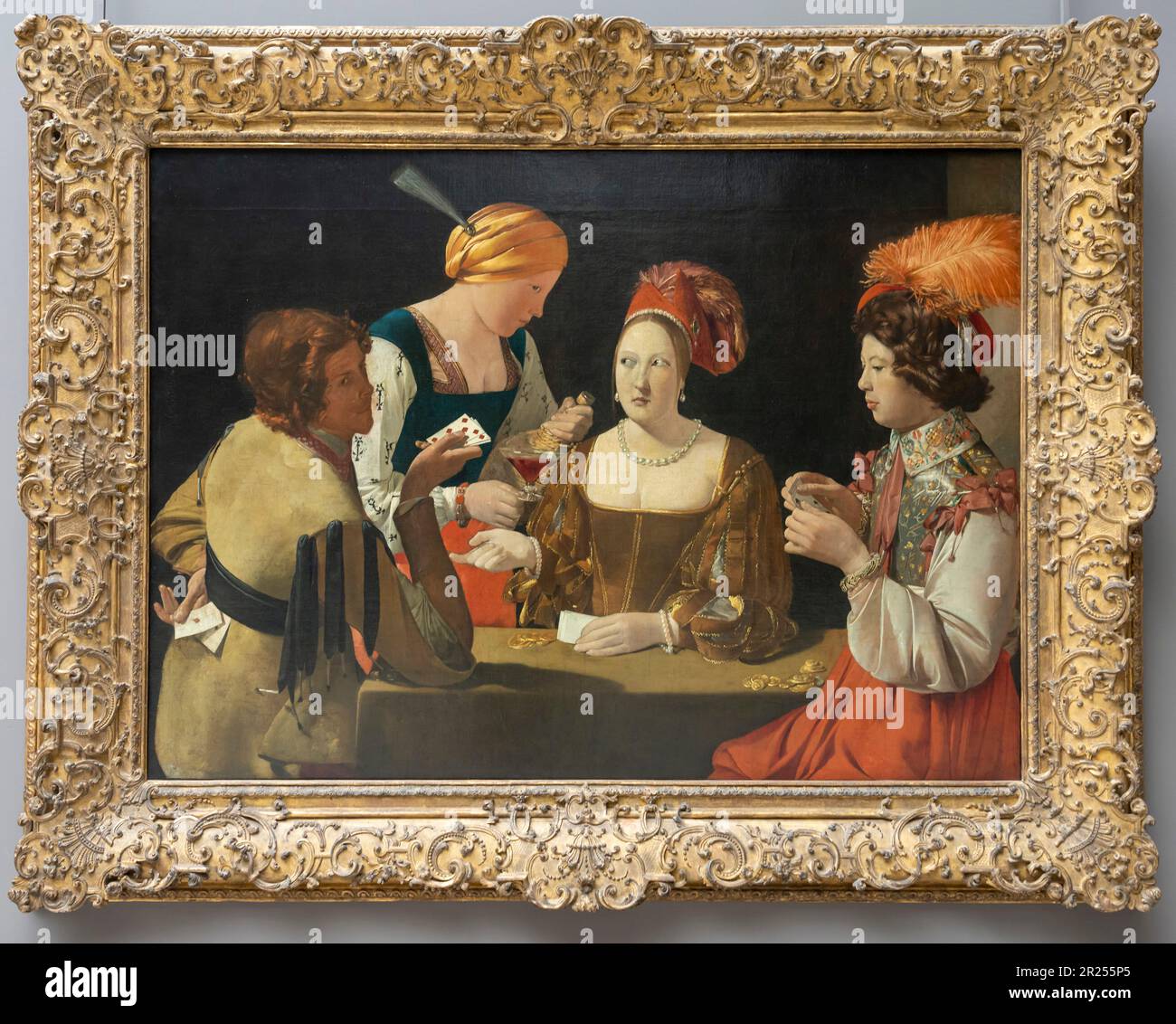 Paris, France - 05 13 2023: Louvre Museum. The Cheat With The Ace of ...